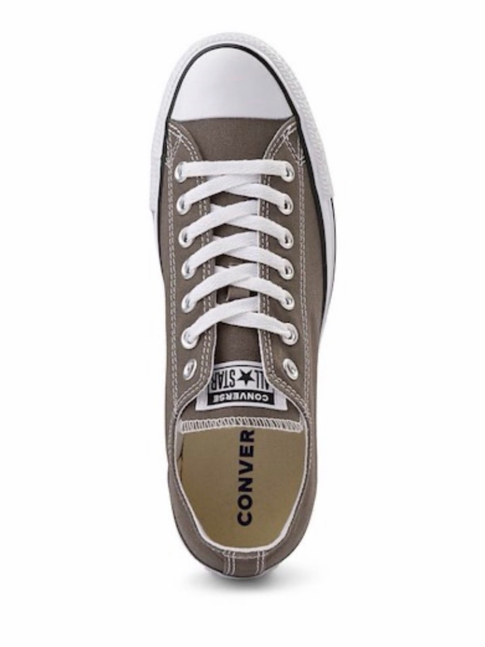 Converse Low Top Sneaker in Grey and White